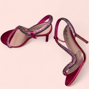 Fashion Nova Pink Velvet Stiletto Heels